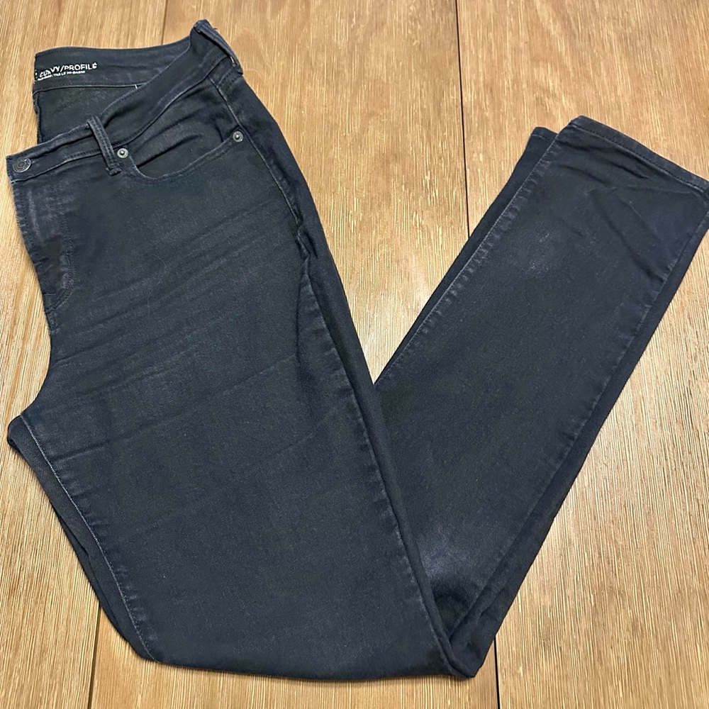 Old Navy Black Women's Jeans Curvy Profile 10T Tall